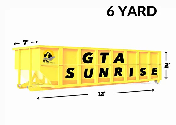 6 Yard bin rental GTA sunrise